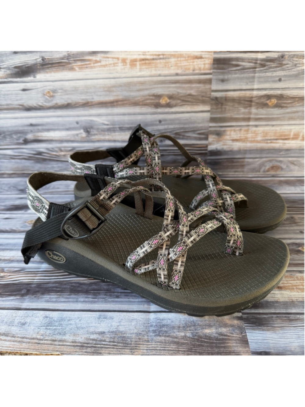Chaco Women's ZX/2 Dual Adjustable Straps Classic Sandal gray purple women’s 9